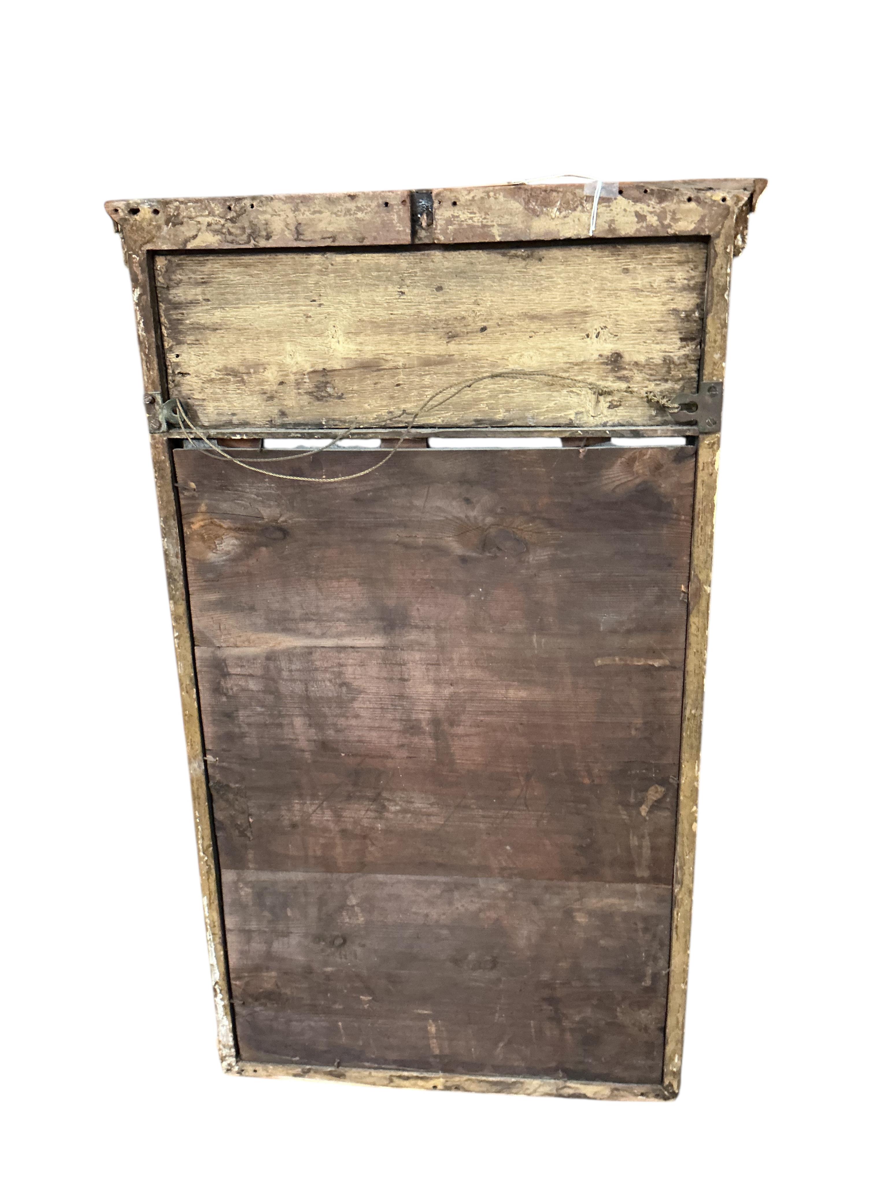 A Regency giltwood and composition pier glass, width 54cm, height 91cm